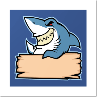 Shark Hold Wood Posters and Art